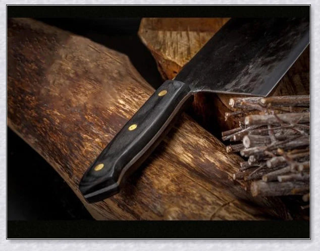Serbian Almazan Chef Knife - Handmade Cooking Knife with High Carbon Steel Blade for Exceptional Durability and Performance