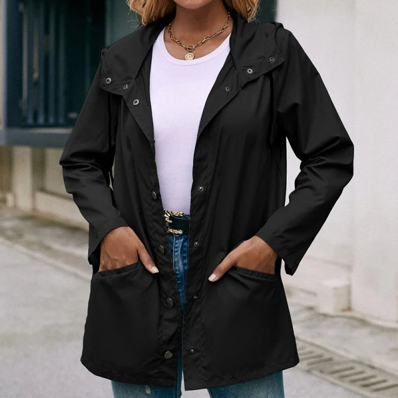 Waterproof outdoor jacket in various colours, designed for hiking and leisure activities in the UK