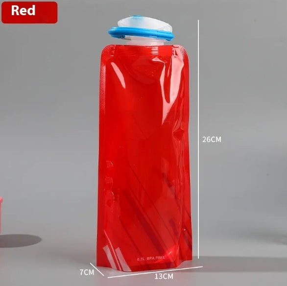 Collapsible Travel Water Bottle - Compact, Leak-Proof Outdoor Drinking Container