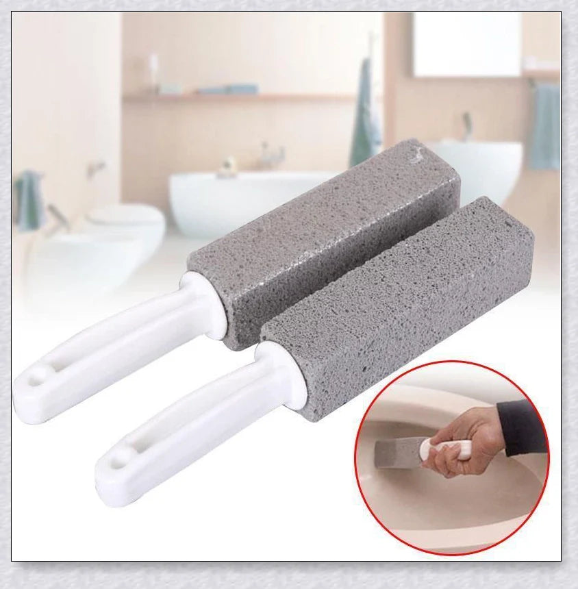 Premium Pumice Stone Toilet Bowl Cleaner - Effectively removes tough stains, rust, and lime buildup from surfaces like toilets, sinks, and more without harsh chemicals.