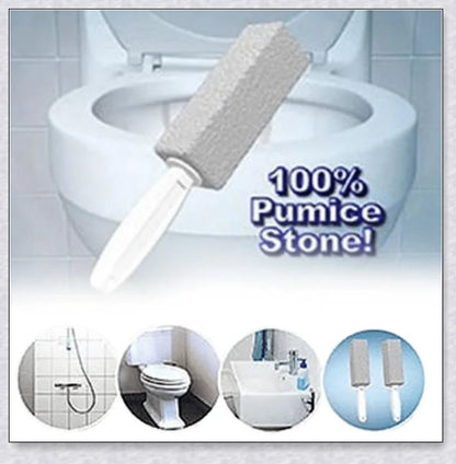 Premium Pumice Stone Toilet Bowl Cleaner - Effectively removes tough stains, rust, and lime buildup from surfaces like toilets, sinks, and more without harsh chemicals.