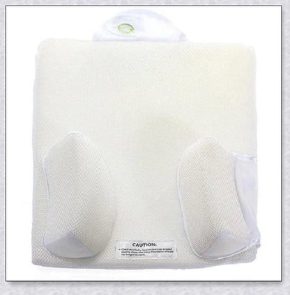 Newborn baby sleep pillow with fixed position and anti-roll support, designed for comfort and breathability