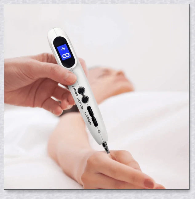 Handheld Acupoint Pen with 9-Level Digital Display for Pain Relief Therapy, Massage, and Meridian Energy Renewal