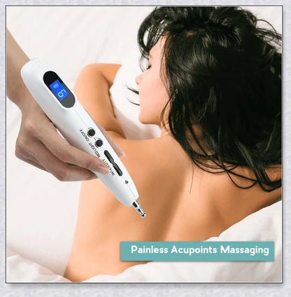 Handheld Acupoint Pen with 9-Level Digital Display for Pain Relief Therapy, Massage, and Meridian Energy Renewal