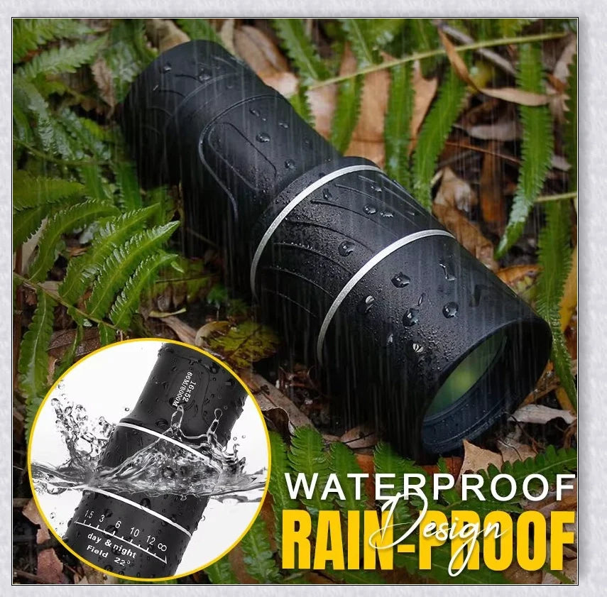 Premium handheld monocular telescope with powerful 16x magnification and fully-coated optics for clear, glare-free viewing