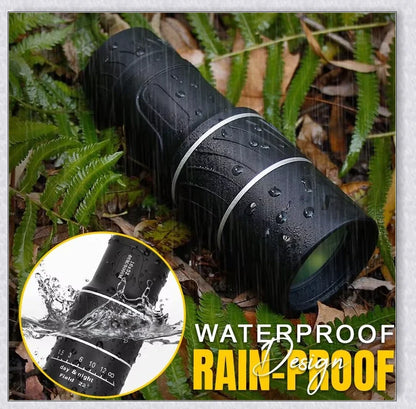 Premium handheld monocular telescope with powerful 16x magnification and fully-coated optics for clear, glare-free viewing