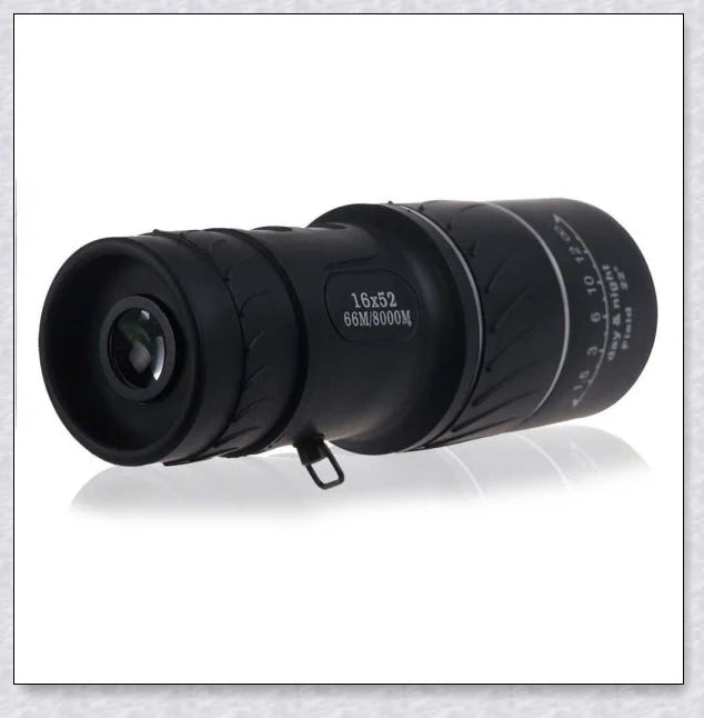 Premium handheld monocular telescope with powerful 16x magnification and fully-coated optics for clear, glare-free viewing