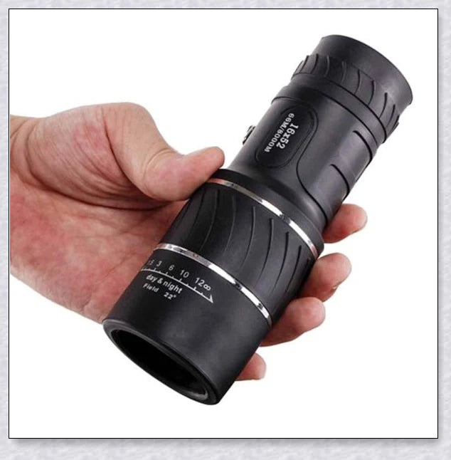 Premium handheld monocular telescope with powerful 16x magnification and fully-coated optics for clear, glare-free viewing