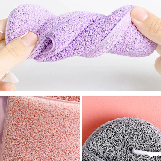 Trendha Natural Exfoliating Face Wash Puff - Soft, skin-friendly sponge material for a deep, refreshing clean
