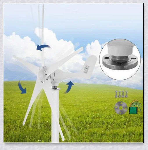 Premium Wind Turbine Generator Small Home Windmill Generator - Eco-friendly, self-adjusting wind power solution for UK homes