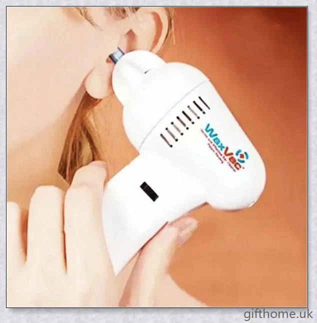 Powerful yet gentle electric ear wax vacuum cleaner with soft silicone tip for safe and hygienic ear cleaning