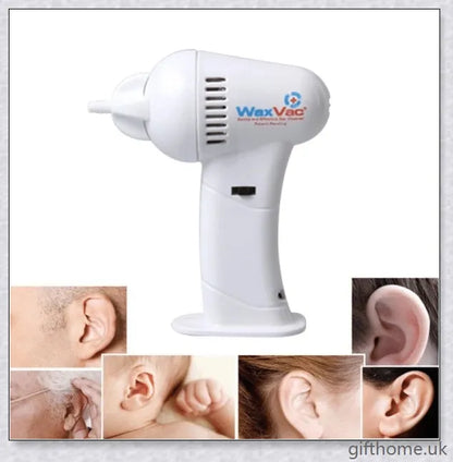 Powerful yet gentle electric ear wax vacuum cleaner with soft silicone tip for safe and hygienic ear cleaning