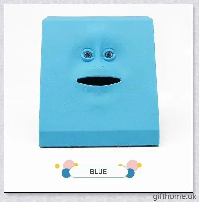 A vibrant and playful coin bank that 'chews' on your coins, bringing the act of saving to life with its quirky and entertaining features.