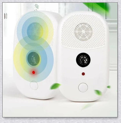 Ultrasonic Bed Bug Killer device with blue LED light, protecting a peaceful sleeping environment