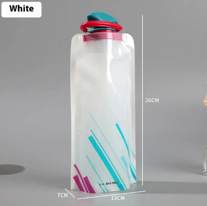Collapsible Travel Water Bottle - Compact, Leak-Proof Outdoor Drinking Container