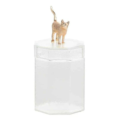 Premium glass food storage jar with a creative rabbit-shaped lid, perfect for storing dry goods and keeping your kitchen organised.