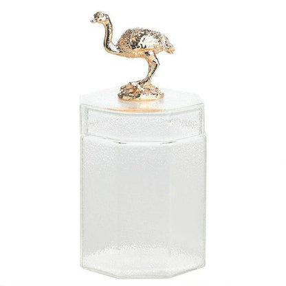 Premium glass food storage jar with a creative rabbit-shaped lid, perfect for storing dry goods and keeping your kitchen organised.