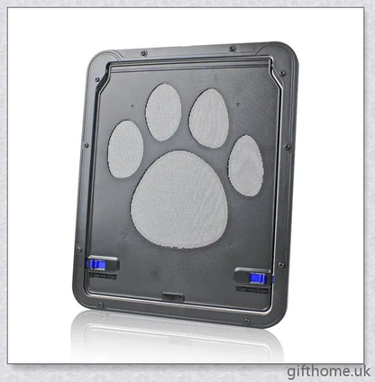 Controllable Access Pet Door with Sliding Lock Mechanism for Secure and Convenient Pet Entry