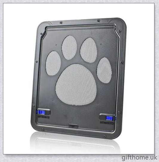 Controllable Access Pet Door with Sliding Lock Mechanism for Secure and Convenient Pet Entry
