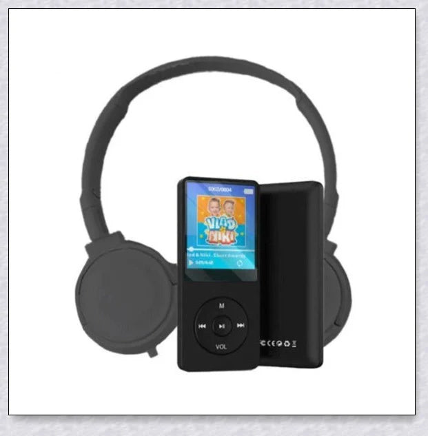 MP3 MP4 Player with Headset for Kids - Portable, Internet-Free Digital Entertainment Device