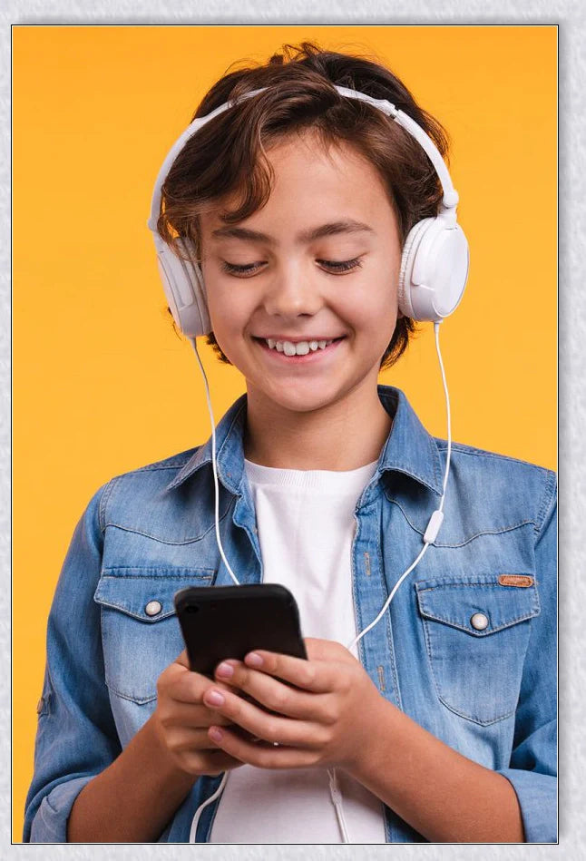 MP3 MP4 Player with Headset for Kids - Portable, Internet-Free Digital Entertainment Device