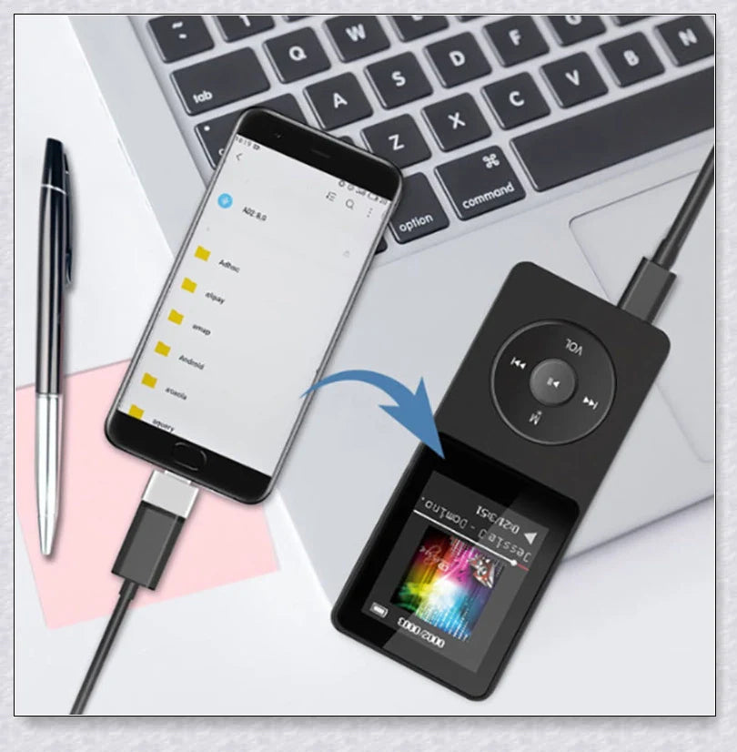 MP3 MP4 Player with Headset for Kids - Portable, Internet-Free Digital Entertainment Device