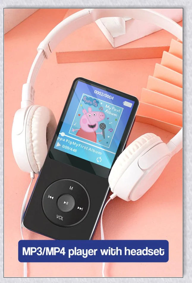 MP3 MP4 Player with Headset for Kids - Portable, Internet-Free Digital Entertainment Device