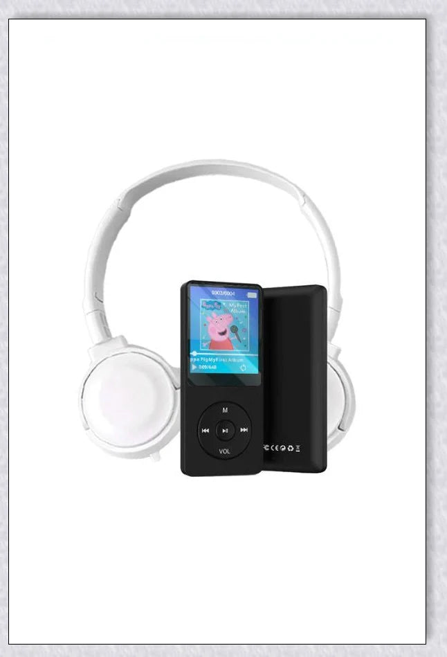 MP3 MP4 Player with Headset for Kids - Portable, Internet-Free Digital Entertainment Device
