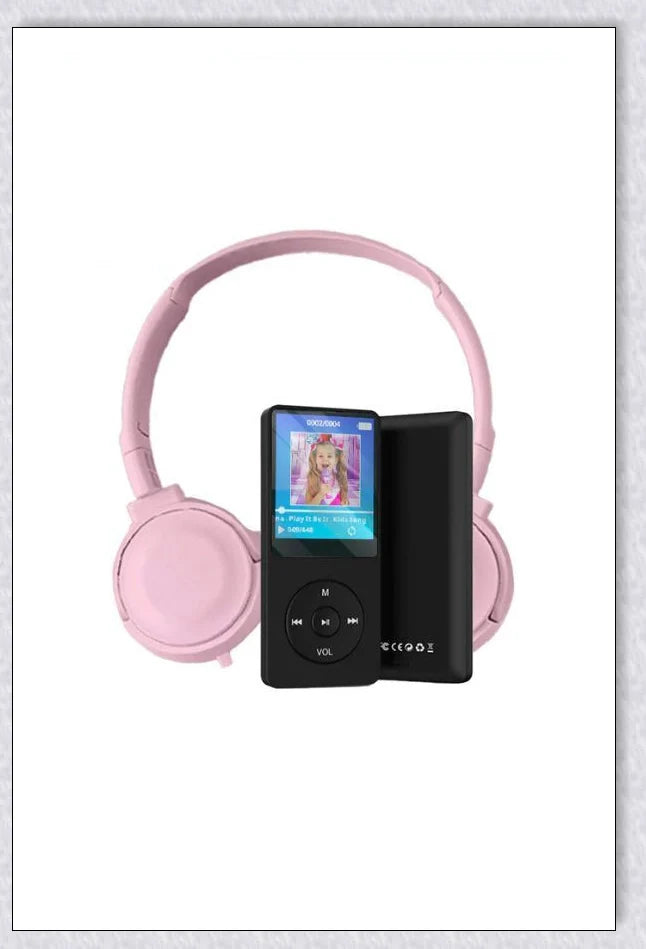 MP3 MP4 Player with Headset for Kids - Portable, Internet-Free Digital Entertainment Device