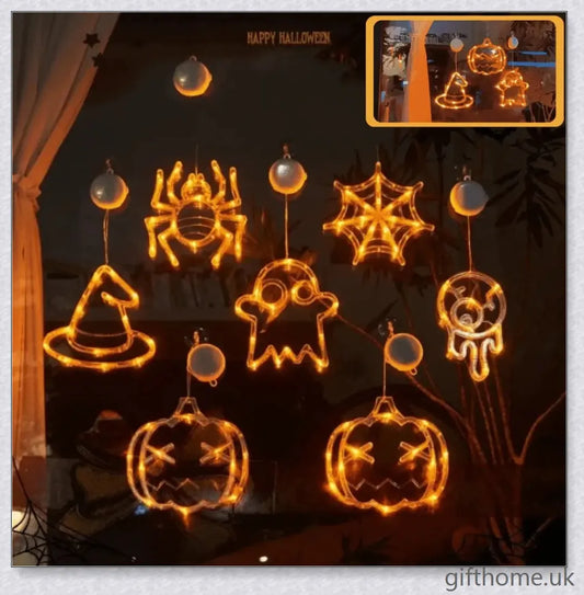 Frightlum Halloween Window LED Lights with enchanting spooky shapes and vibrant illumination