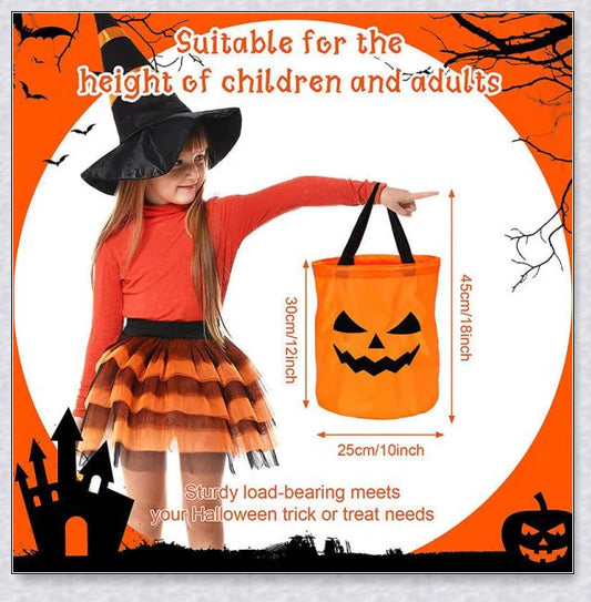 Pumpglow LED Pumpkin Buckets with enchanting lighting for Halloween decor