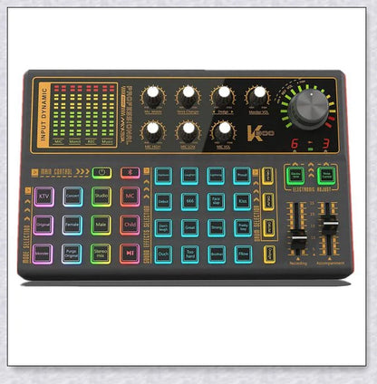 Voice Changer Live Board Sound Mixer with multiple audio effects and voice-changing presets for live streaming and podcast production