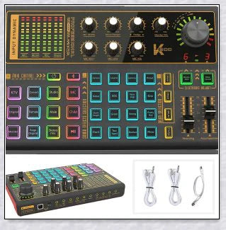 Voice Changer Live Board Sound Mixer with multiple audio effects and voice-changing presets for live streaming and podcast production
