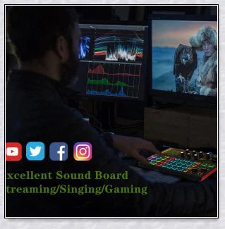 Voice Changer Live Board Sound Mixer with multiple audio effects and voice-changing presets for live streaming and podcast production