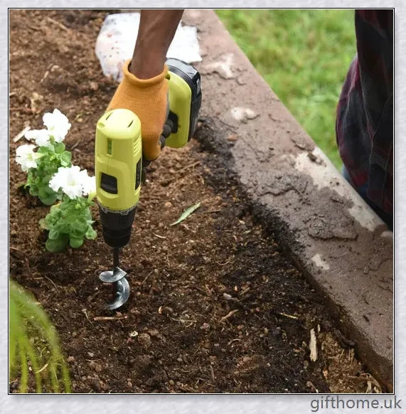 Fast Planter Garden Spiral Hole Drill Planter - A premium gardening tool that effortlessly creates planting holes and removes weeds