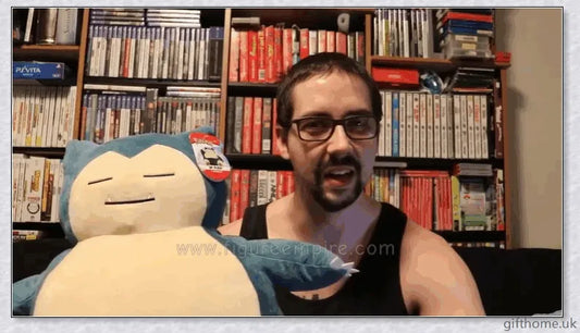 A soft, cuddly Snorlax anime plush toy in various sizes, a perfect Pokémon collectible and gift.