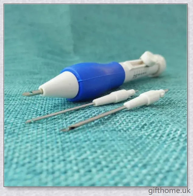 A DIY magic embroidery pen with 4 punch needles, designed for easy and versatile embroidery projects.