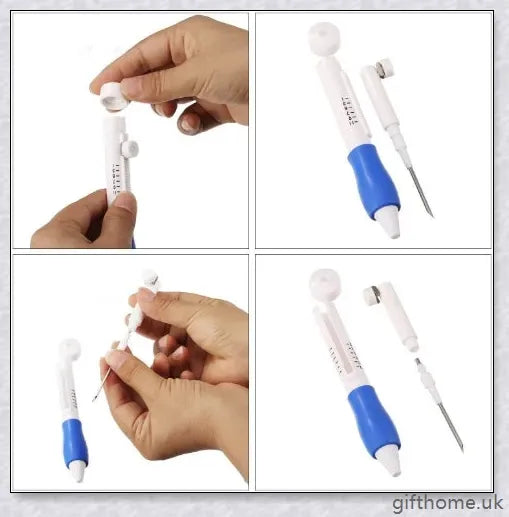 A DIY magic embroidery pen with 4 punch needles, designed for easy and versatile embroidery projects.
