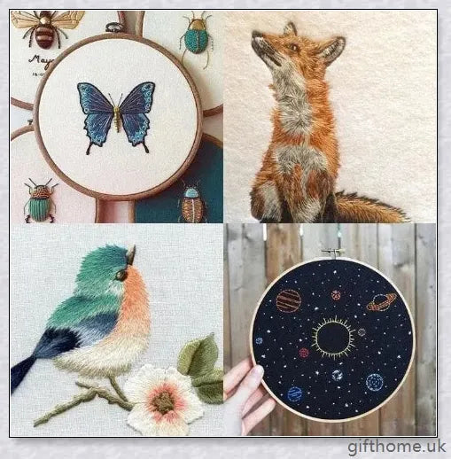 A DIY magic embroidery pen with 4 punch needles, designed for easy and versatile embroidery projects.