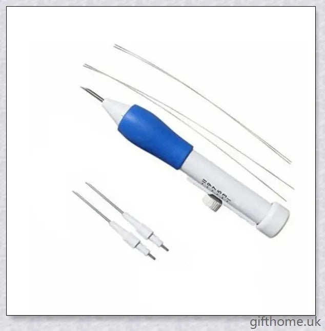 A DIY magic embroidery pen with 4 punch needles, designed for easy and versatile embroidery projects.