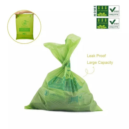 Eco-Friendly Green Dog Poop Bags - Sustainable pet waste disposal solution for UK pet owners