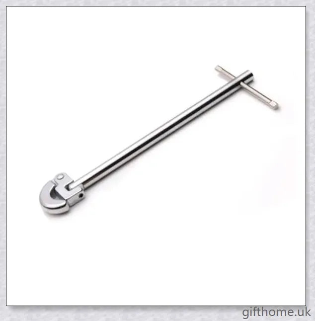 Premium T-Shaped Basin Wrench made of durable chrome-plated steel and alloy jaws for versatile plumbing tasks