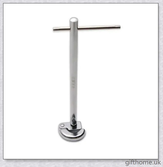 Premium T-Shaped Basin Wrench made of durable chrome-plated steel and alloy jaws for versatile plumbing tasks