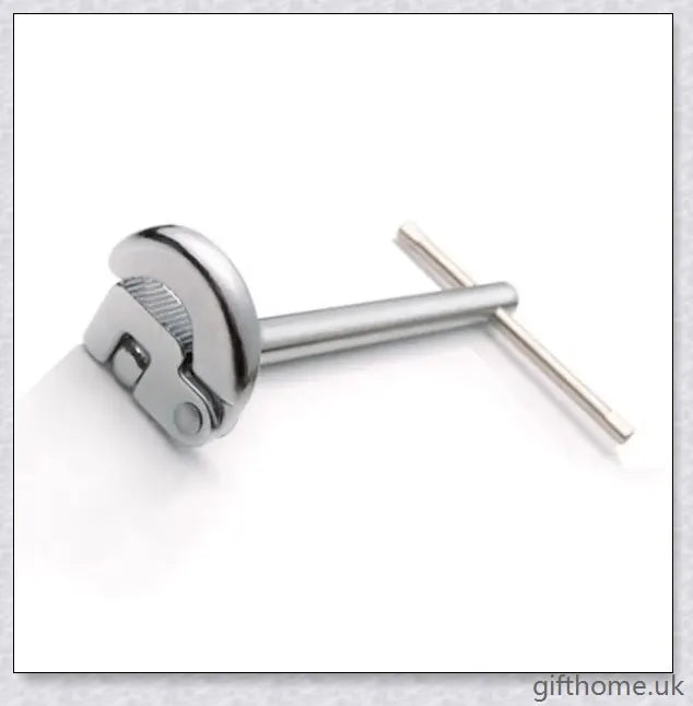 Premium T-Shaped Basin Wrench made of durable chrome-plated steel and alloy jaws for versatile plumbing tasks