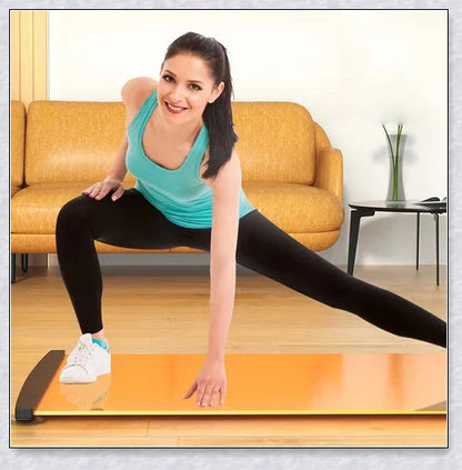Skating mat designed for speed skating, skateboarding, and fitness training, featuring a smooth, slip-resistant surface and durable construction.