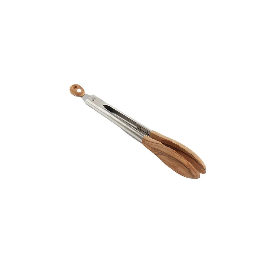 Durable and stylish non-stick BBQ and cooking tongs made from premium wood