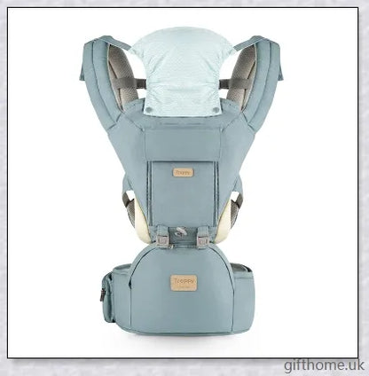 A premium baby carrier made with 100% high-quality cotton, featuring 6-in-1 carrying positions and ergonomic design for ultimate comfort and support.