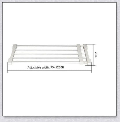 Retractable baby and pet safety gate with adjustable width and sturdy metal frame for childproofing and petproofing UK homes