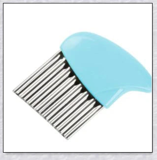 Stainless Steel Potato Crinkle Cutter - Crinkle Cutting Tool for Homemade Fries and Vegetables