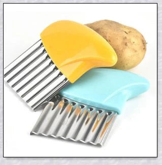 Stainless Steel Potato Crinkle Cutter - Crinkle Cutting Tool for Homemade Fries and Vegetables